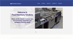 Desktop Screenshot of foodmachinerysolutions.com