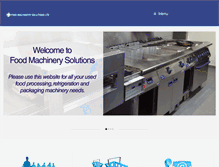 Tablet Screenshot of foodmachinerysolutions.com